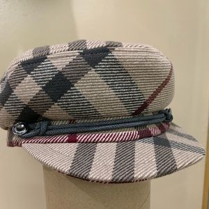 Burberry Check Wool Peak Girls Cap